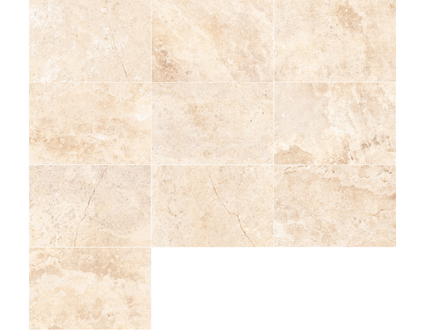 Carrelage de sol intérieur "Fontainebleau" beige - l. 40 x L. 60 cm - Brico Dépôt