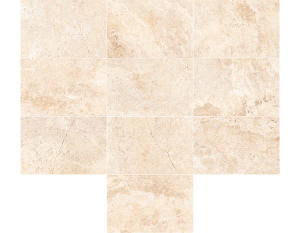 Carrelage de sol intérieur "Fontainebleau" beige - l. 40 x L. 60 cm - Brico Dépôt