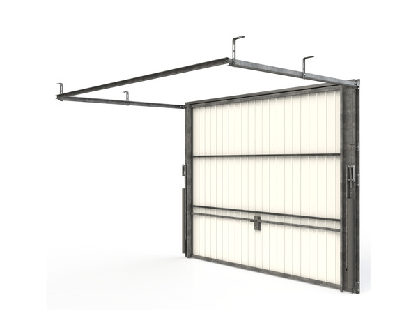 Porte de garage basculante 200 x 240 cm grise - GoodHome - Brico Dépôt