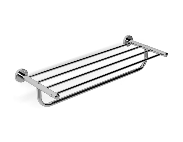 Etagère porte serviette chromé - P. 22 cm x H. 12 cm x l. 59 cm - Brico Dépôt
