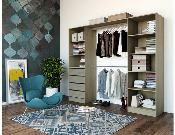 Kit Dressing "Qazus" décor chêne clair - Brico Dépôt