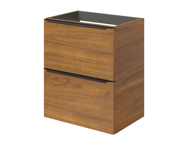 Meuble sous vasque à suspendre effet noyer "Idalie" L. 50 x H. 60 x P. 36 cm - Cooke and Lewis - Brico Dépôt