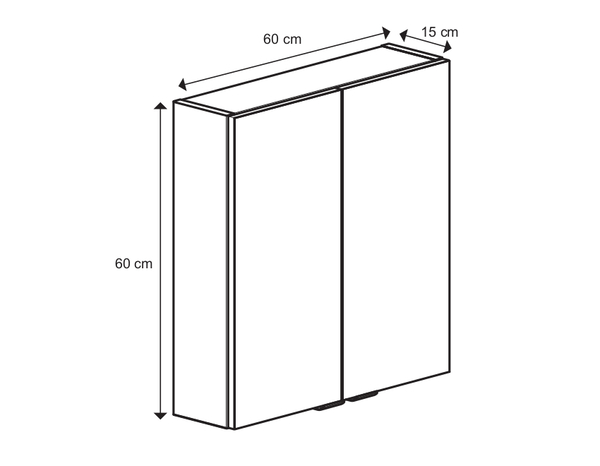 Rangement mural blanc Idalie L. 60 x H. 60 x P. 15 cm - Cooke and Lewis - Brico Dépôt