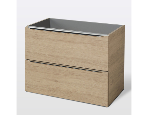 Meuble sous vasque à suspendre chêne Idalie L. 80 x H. 60 x P. 45 cm - Cooke and Lewis - Brico Dépôt