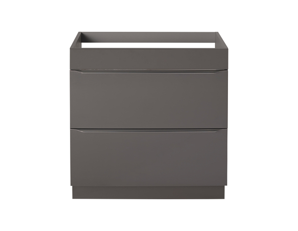 Meuble sous vasque à poser gris taupe Idalie L. 80 x H. 82 x P. 45 cm - Cooke and Lewis - Brico Dépôt