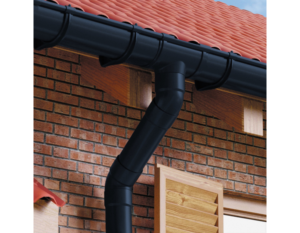 Profil de gouttière demi-ronde PVC gris anthracite- développé 25 - 2 mètres - First - Brico Dépôt