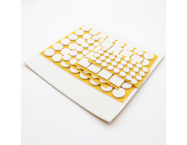 Assortiment de 133 patins en feutre blanc - Diall - Brico Dépôt