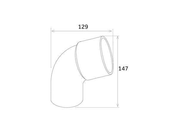 Coude 67° Mâle/Femelle pour gouttière PVC gris anthracite Ø 80 - First - Brico Dépôt