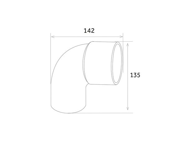 Coude 87° Mâle/Femelle pour gouttière PVC gris anthracite Ø 80 - First - Brico Dépôt