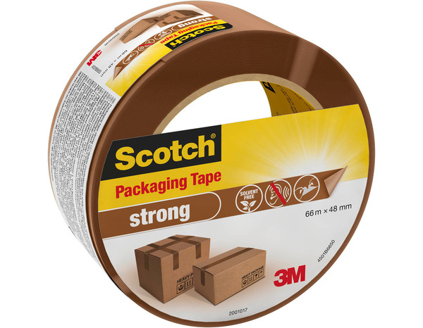 Ruban adhésif d'emballage marron renforcé 48 mm x 66 m - Scotch - Brico Dépôt