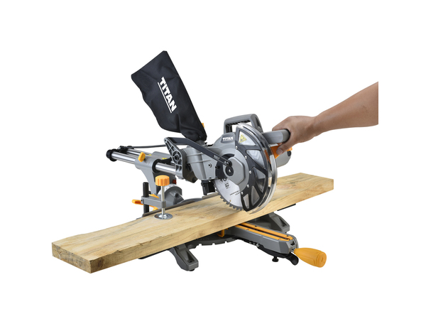 Scie à onglet radiale 1500 W - 210 mm - Titan - Brico Dépôt