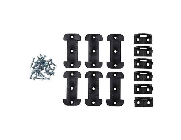 6 fixations pour bandeau four noires - Brico Dépôt