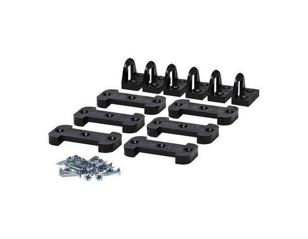 6 fixations pour bandeau four noires - Brico Dépôt