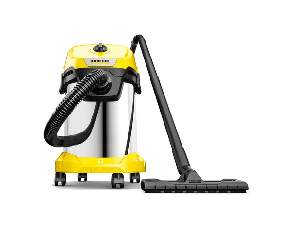 Aspirateur à eau et poussière filaire 1000 W cuve inox 19 L - WD 3 SV - Karcher - Brico Dépôt