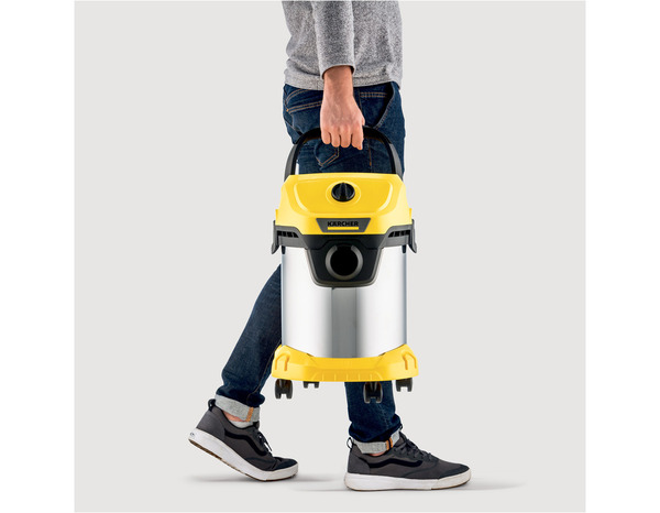 Aspirateur à eau et poussière filaire 1000 W cuve inox 19 L - WD 3 SV - Karcher - Brico Dépôt