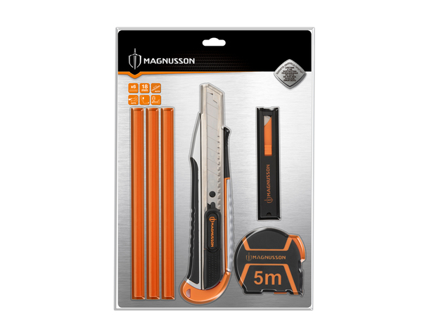 Kit de 6 pièces de mesure et traçage - MAGNUSSON - Brico Dépôt