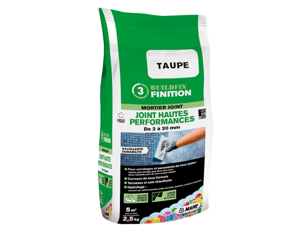Joint hautes performances taupe - Sac de 2,5 kg - Mapei - Brico Dépôt