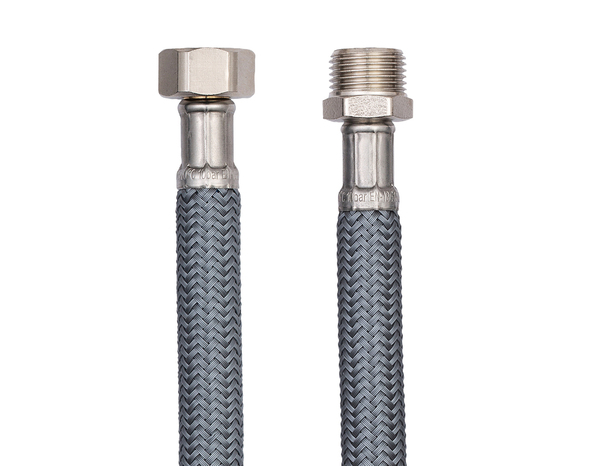 Flexible d'alimentation en eau 100 cm - Mâle/Femelle Filetages 12x17 - Brico Dépôt