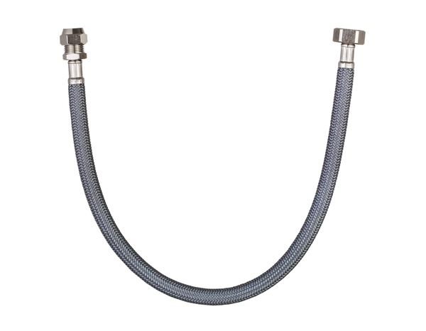 Flexible d'alimentation en eau 30 cm - Filetage entrée Femelle 15x21 / Sortie Bicône diamètre 12 - Brico Dépôt