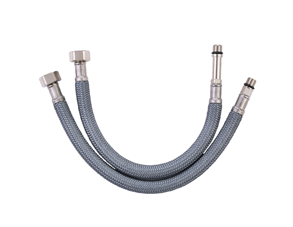 Flexible d'alimentation en eau 30 cm - Mâle/Femelle Filetage entrée 10/100 - Filetage sortie 12x17 - Brico Dépôt