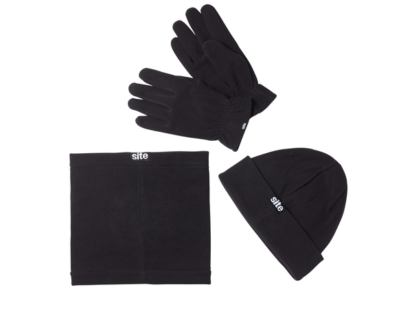 Kit accessoires polaire noir spécial hiver - Brico Dépôt