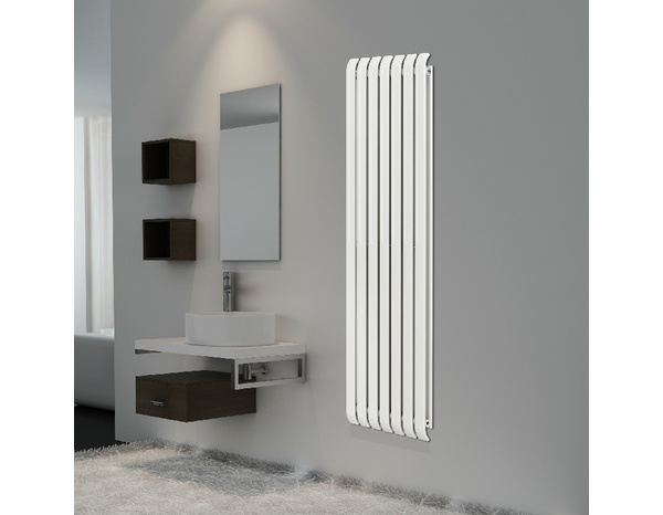 Radiateur en acier double panneau "Hellen" blanc - H. 180 x l. 54 cm - Brico Dépôt
