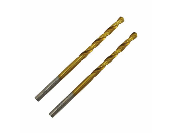 Lot de 2 foret en acier pour multi-matériaux tin, Diam. 4 x 75 mm - Erbauer - Brico Dépôt