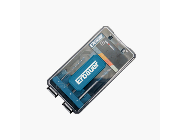 Lot de 4 forets multifonctions pour diverses matières - Erbauer - Brico Dépôt