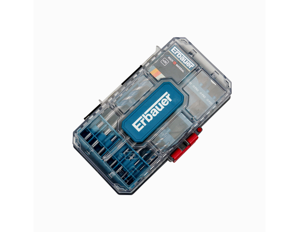 Lot de 35 pièces multi fonction, forets, embouts de vissage et porte embout - Erbauer - Brico Dépôt