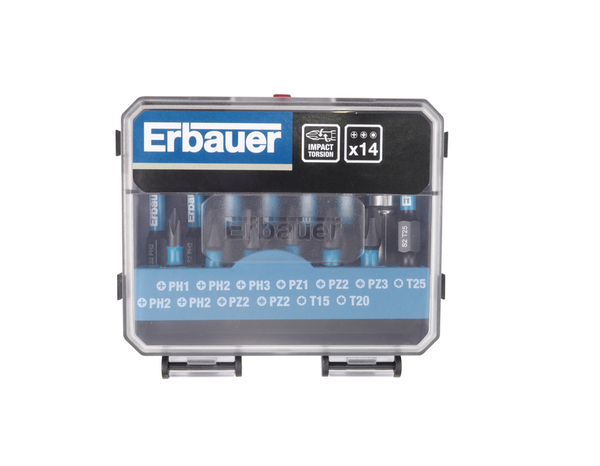 Assortiment de 14 embouts torsion impact - Erbauer - Brico Dépôt
