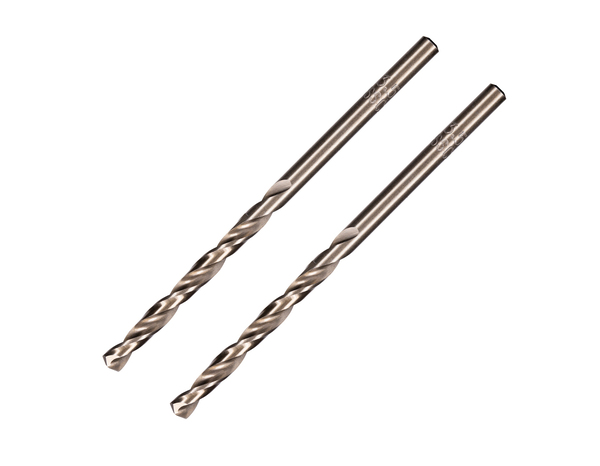 Lot de 2 forets au cobalt M35 pour métaux durs Diam. 3.5 x 70 mm - Erbauer - Brico Dépôt