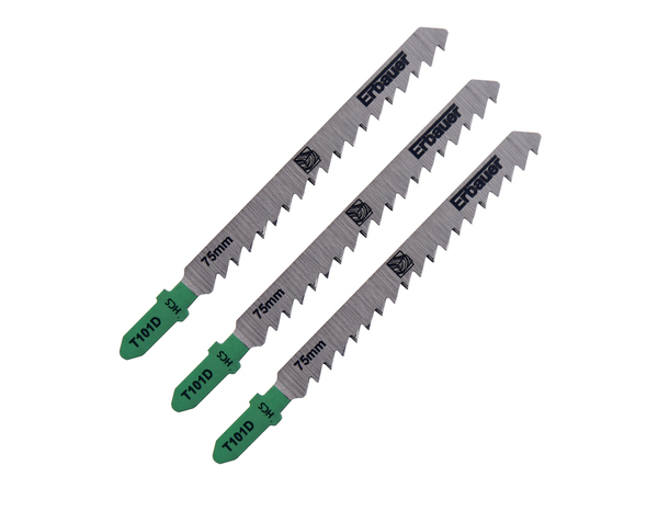 Lot de 3 lames de scie sauteuse bois t101d, Diam. 10-45 mm - Erbauer - Brico Dépôt