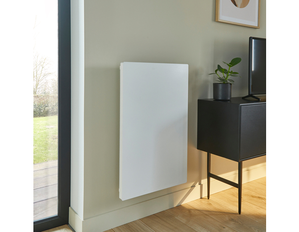 Radiateur céramique à inertie sèche vertical "Meilla" blanc - 1 500 W - Brico Dépôt