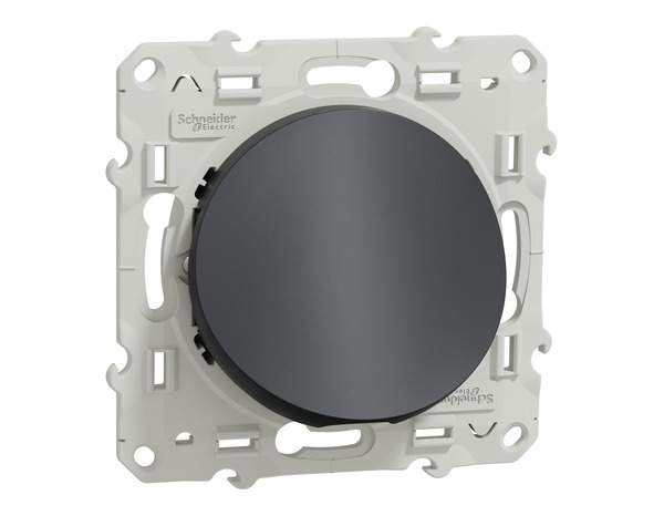 Sortie de câble "Odace" anthracite en plastique - Brico Dépôt