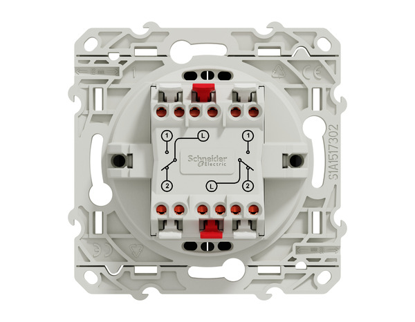 Double interrupteur va-et-vient "Odace" anthracite - Brico Dépôt