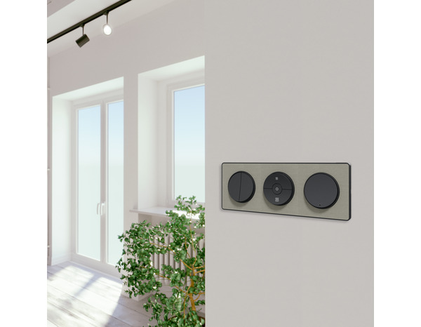 Double interrupteur va-et-vient "Odace" anthracite - Brico Dépôt