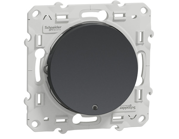 Interrupteur va-et-vient voyant lumineux "Odace" anthracite - Brico Dépôt