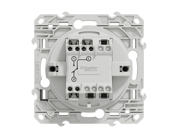 Interrupteur va-et-vient voyant lumineux "Odace" anthracite - Brico Dépôt