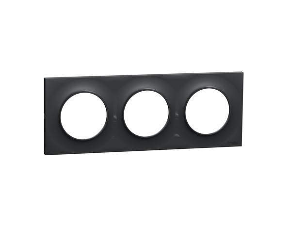Plaque triple "Odace Styl" anthracite - Brico Dépôt