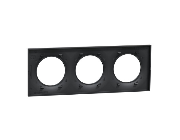 Plaque triple "Odace Styl" anthracite - Brico Dépôt