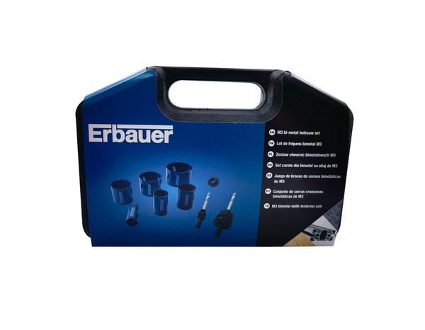 Lot de 11 embouts pour scie cloche bi-metal - Erbauer - Brico Dépôt