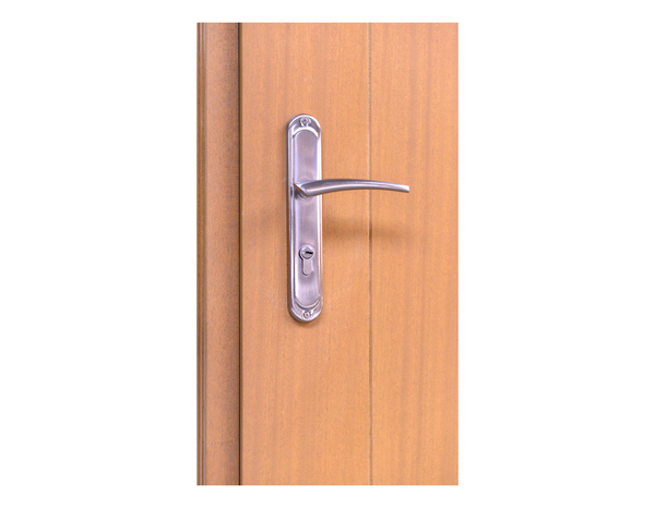 Porte entrée bois Méranti "Arya" H. 215 x l. 90 droit - GEOM - Brico Dépôt