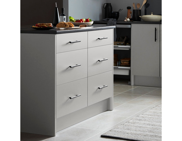 Fileur d'angle haut Adèle gris mat - H. 71.5cm - Cooke and Lewis - Brico Dépôt