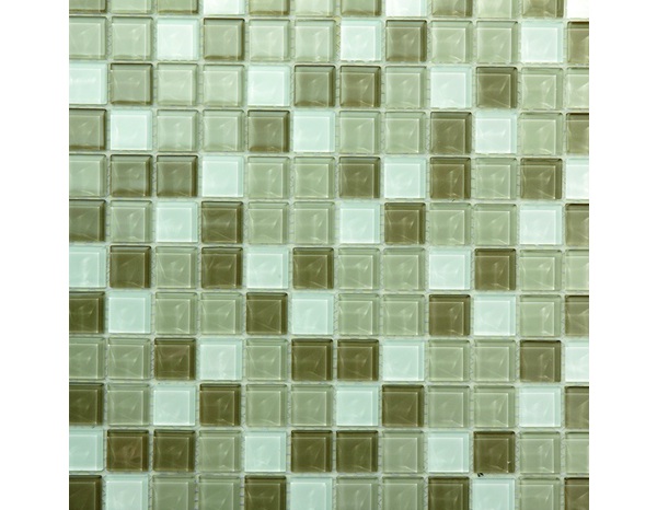 Mosaïque de verre beige - l. 30 x L. 30 cm - Brico Dépôt