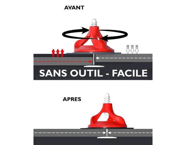 Sac de 250 croisillons autonivelants  - Brico Dépôt