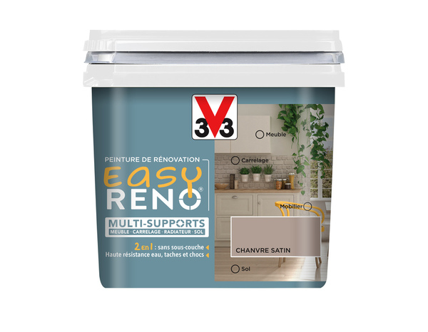 Peinture multi-supports 2en1 Satin 0,75 L Chanvre - V33 - Brico Dépôt