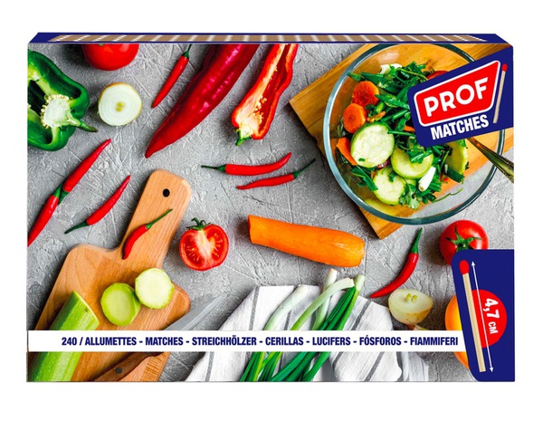 Lot de 3 boîtes de 240 allumettes - 4,7 cm - Pyrofeu - Brico Dépôt