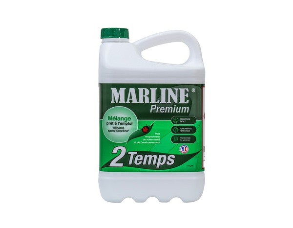 Carburant, mélange alkilat pour moteurs 2 temps - 5 L - Marline - Brico Dépôt