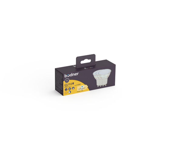Lot de 3 ampoules LED GU10 - 450 Lm et 2700K dimmable - Brico Dépôt