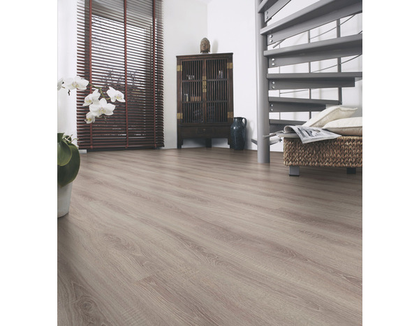 Sol stratifié à clipser aspect bois grisé "Diani" - L.138,3 x l. 19,3 cm x Ep. 7 mm - Brico Dépôt